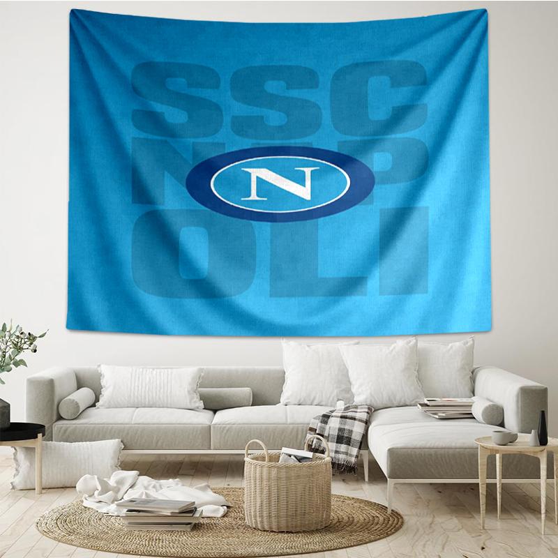 Napoli Print Tapestry, Backdrop, Easy Setup, Ideal for Bedroom, Office & Living Room, with Aesthetic Wall Hanging Decor.