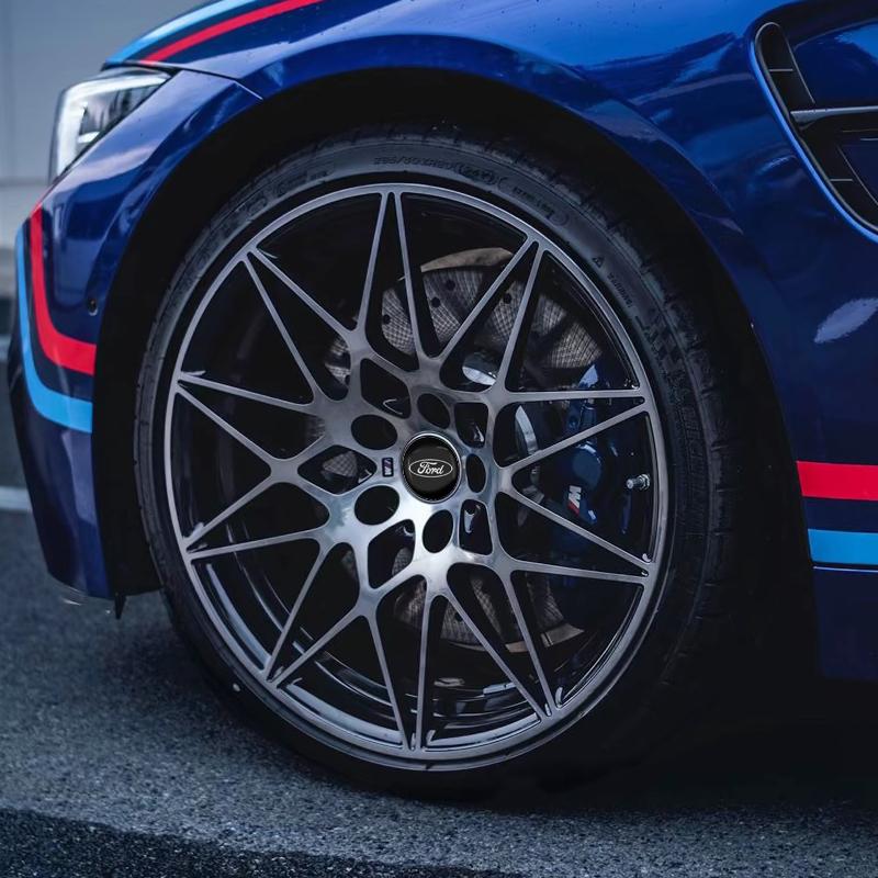 4pcs Car Wheel Center Hub Cap Logo Stickers Rim Cover Emblem Decal For Ford Fiesta MK7 Mondeo MK4 ST Focus MK1 MK2 MK3 Focus 2 3 4