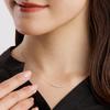 Lala Christie Diamond Necklace in Platinum Smile Line 0.1ct PT900, (lp51-0003-pt)