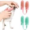 Pet Two-finger Toothbrush Dog Cat Pet Supplies Teeth Cleaning Finger Set Oral Cleaning Tools Pet Two-finger Toothbrush Cat Dog