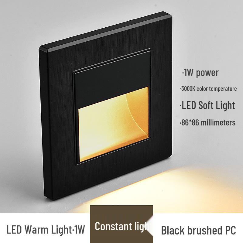 

Type 86 Smart Motion-Sensor Recessed LED Stair Light for Hallways