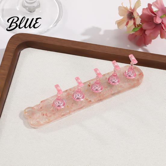 Acrylic Nail Display Holder Fake Stand for Painting Nails, Press-on with Magnetic Manicure Art Practice Base, Home Salon