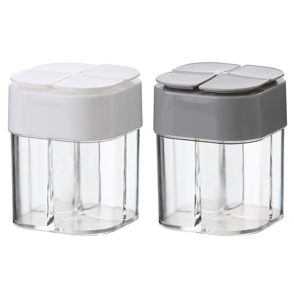 

# 4 in 1 Multi Spice Container Seasoning Bottles Transparent Spice Container