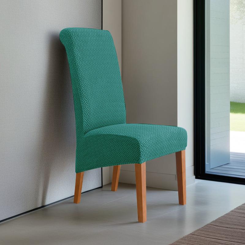 Xl Jacquard Chair Covers For Dining Room Elastic Stretch Chair Slipcover