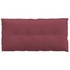 Back Cushion Burgundy Red 100 x 19 x 50 cm Fabric
