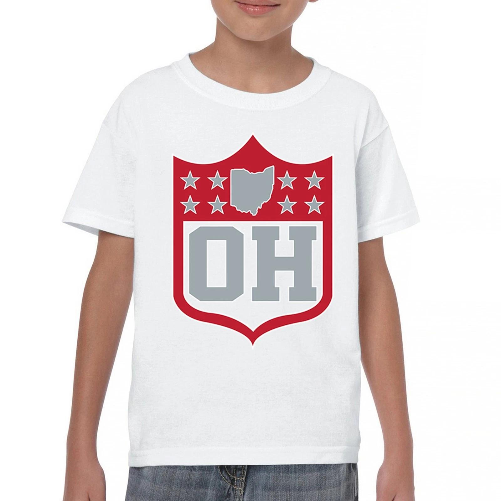 Ohio Shield Youth kids boys T-Shirt Football Fan Game Night Tailgate OH Underdog Kids 120
