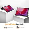 Für Lenovo Tab M11/K11 Hülle Dreifach faltbarer Ständer PU Leder Tablet Hülle mit 2.5D gehärtetem Glas Displayschutz