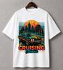 Cruising Classic Retro Muscle Car T-Shirt | Vintage Vaporwave Racing Tee | 80s Synthwave Streetwear Shirt