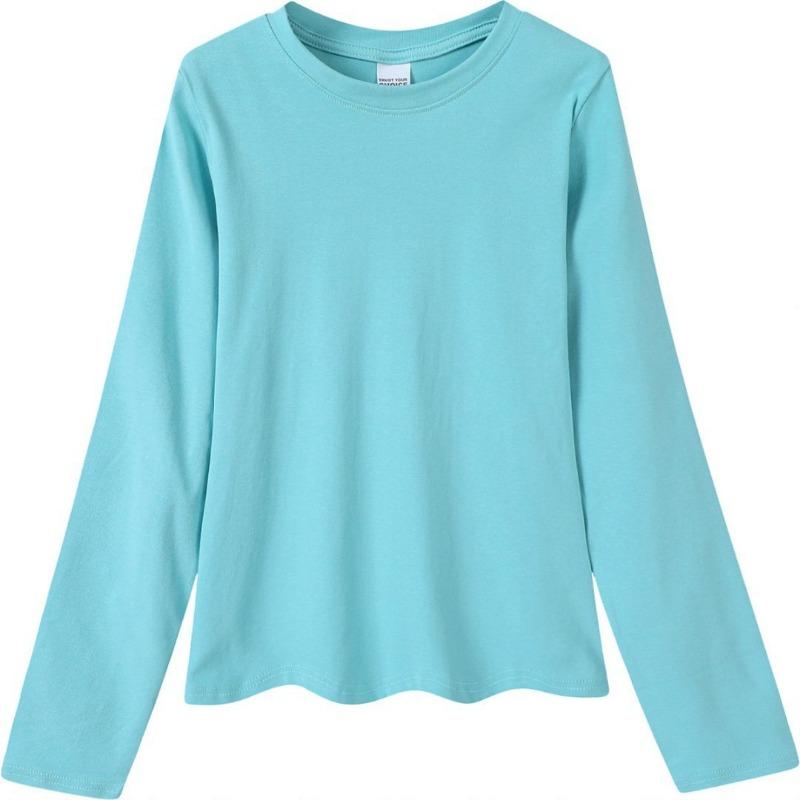 Autumn gram elastane yarn women's waist slim slim slim crew neck shirt bottoming shirt top casual long sleeves