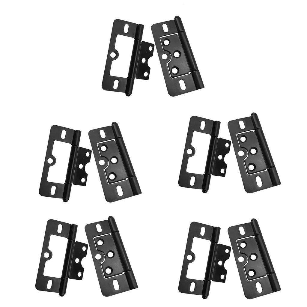10Pieces Door Hinges Without Mortise Silents Operations Convenient for Cabinetry Furniture and Wardrobe Door Daily Use