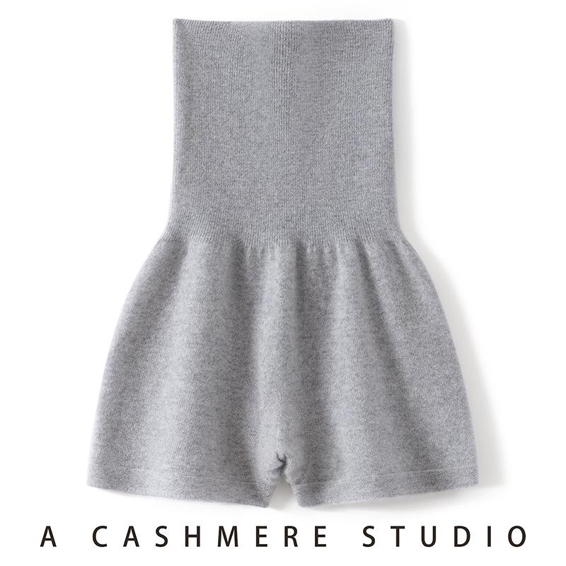

100% Pure Cashmere High-Waisted Warm Knit Base Layer Pants for Women s 2025 Autumn/Winter, Cold-Proof with Tummy Control. One Size