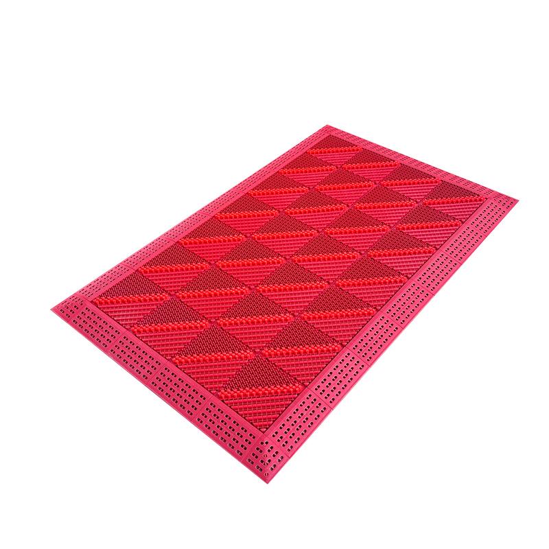 Red Wear-Resistant Splicing Floor Mat for Entrances