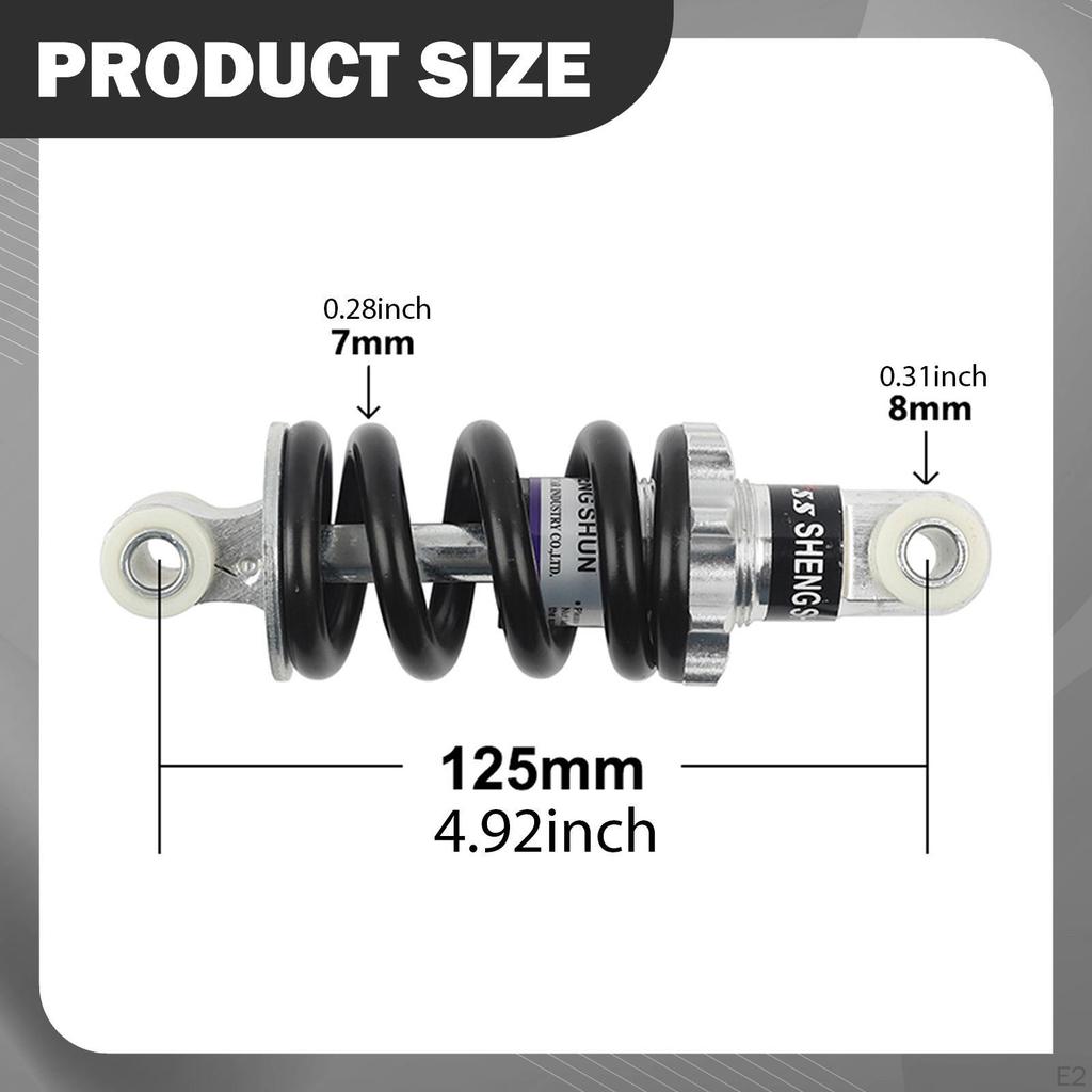 Rear Shock Absorber 125mm 750lbs Shocks Damper Suspension Spring for Buggies
