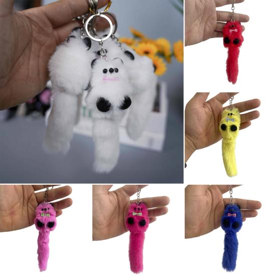 Keychain Pendant Plush Cartoon Bear Charm Key Chain Versatile Key Holder Backpack Car Key Accessories