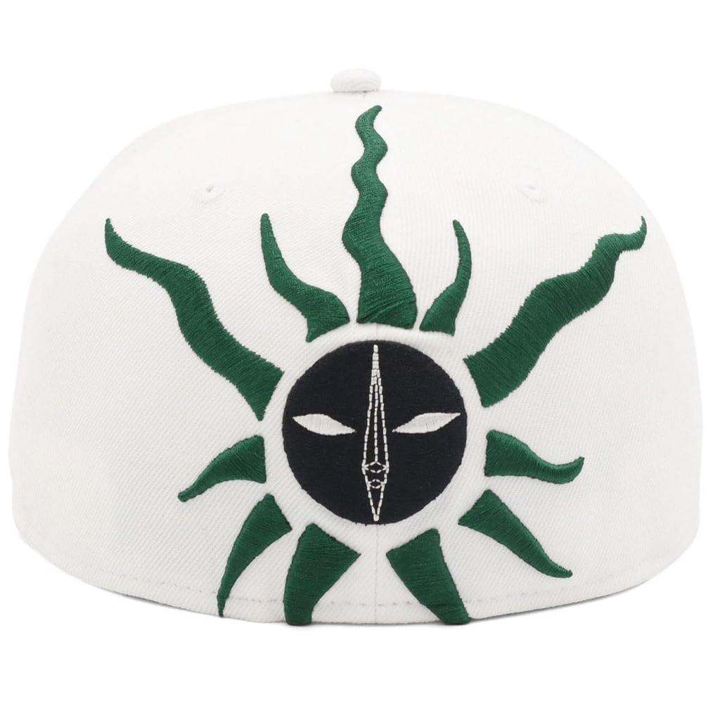 New Era 59FIFTY Taro Okamoto Collaboration Taiyo Pins Fitted Baseball Cap Hat Unisex Size 7 3/8 White