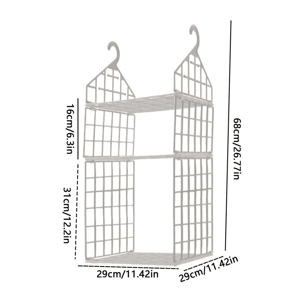 Closet Hangable Organizer Closet Organizers and Storage Shelves Wardrobe Sweater Organization for Pants Shirt Underwear Bra Jean белый 3970₽