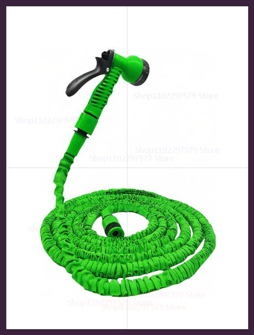 Expandable Magic Hose 7 Water Spray Functions High Pressure Car Wash Garden Watering Water Gun Flexible Hose for Yard Cleaning