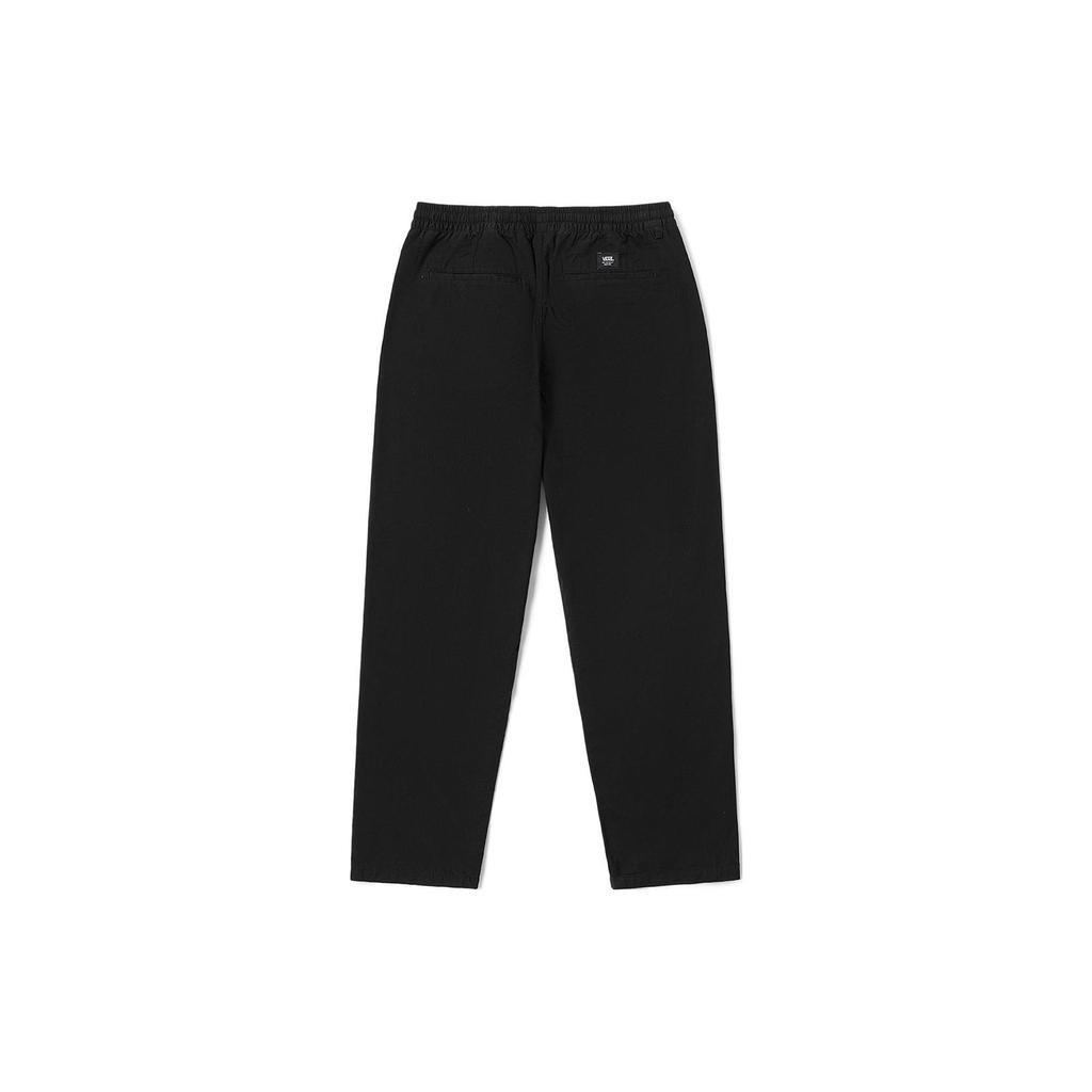 Vans Solid Color Drawstring Straight-Leg Casual Pants Men Bottoms Black VN00000DBLK