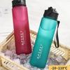 750Ml Large Capacity Sports Water Bottle Gradient Color Plastic Cup Drink Items Outdoor Beach Travel Portable Gym Fitness Jugs