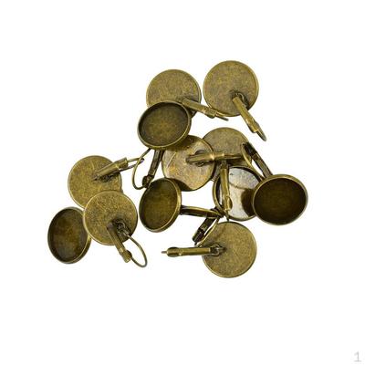 12 Stück Ohrstecker Rohlinge Ohrstecker Cabochon Perlen Behälter Selbst Schmuckherstellung