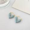 Nuovi orecchini a forma di cuore alla moda per le donne coreano elegante luce lusso amore orecchini pendenti moda semplice goccia gioielli regalo per ragazze