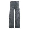 Oreeta Vintage Cargo Pants Men Women Straight Leg Multi-Pocket Casual Streetwear