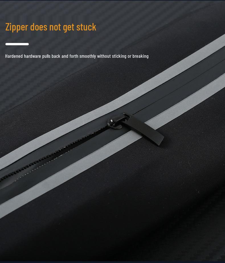 Unisex Waterproof Reflective Running Waist Bag - Large Capacity, Multifunctional, Close-fitting for Outdoor Sports & Cycling.