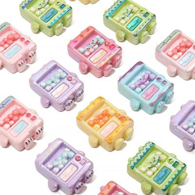 Pendentifs Breloques Œuf Fantaisie Tourbillon Résine Perles Huile Coulante pour Fournitures Bijoux DIY