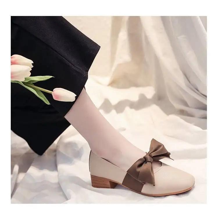Woman Flats With Bow Lastest Korean Style Shoes for Women Beau Today Wholesale Quick Delivery Chic Point Summer Spring