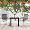 VidaXL 3-Piece Garden Dining Set Black 3099137