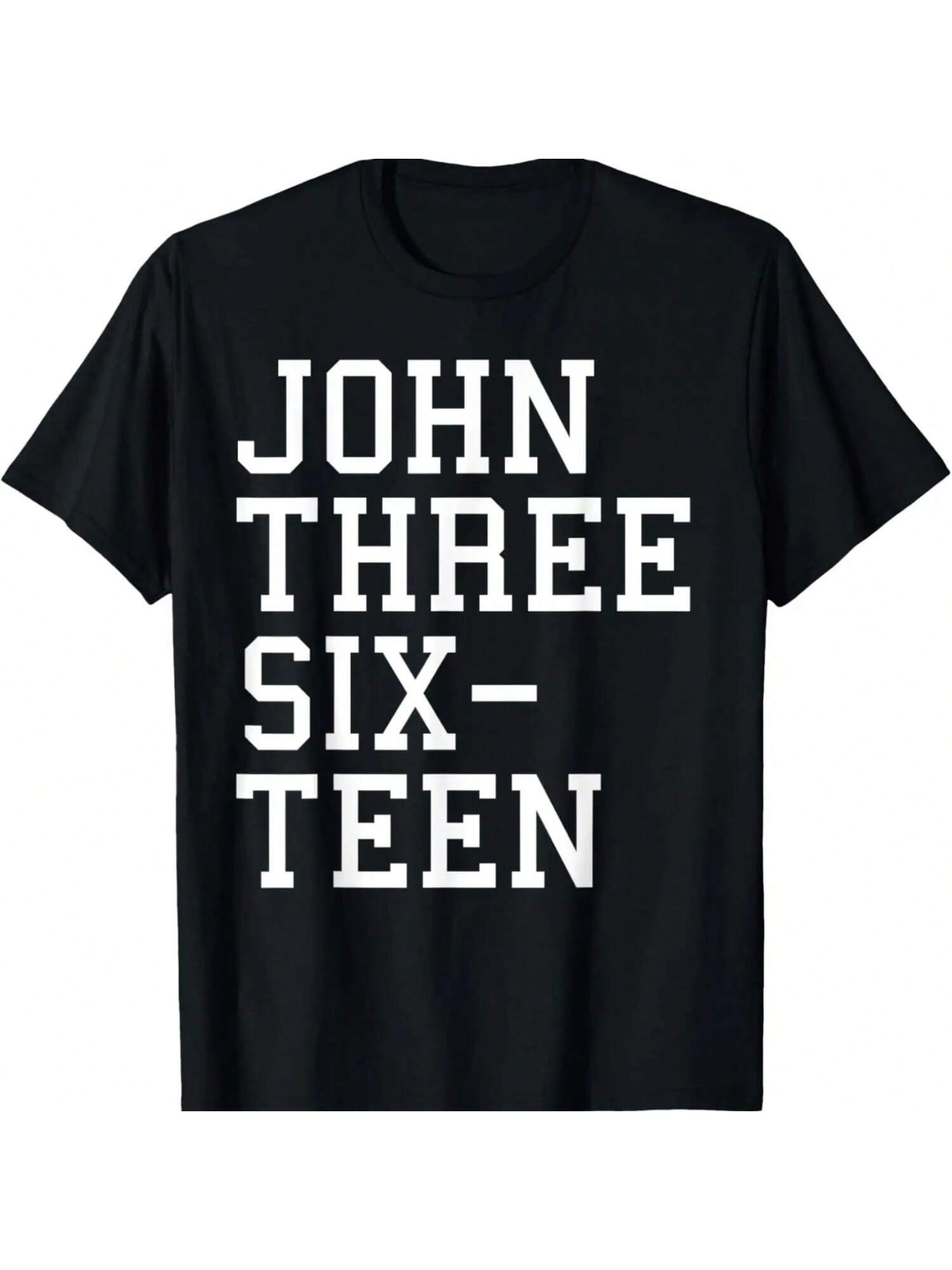John Three Sixteen 3 16 - Christian Faith Bible Verse Quote T-Shirt S разноцветный