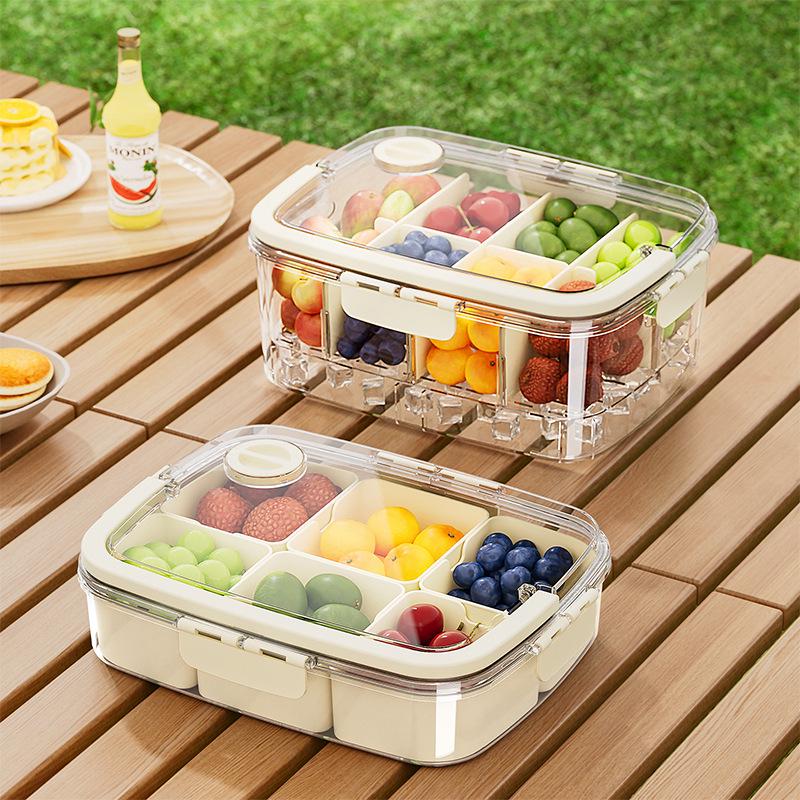 Outdoor Fresh-Keeping Picnic Basket: Food-Grade, Sealed, Transparent Storage Box