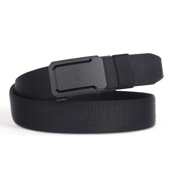 Versatile Ratchet Belt with Adjustable Security Buckle Double-Layer Reinforced Nylon Webbing Reinforced Men Belt