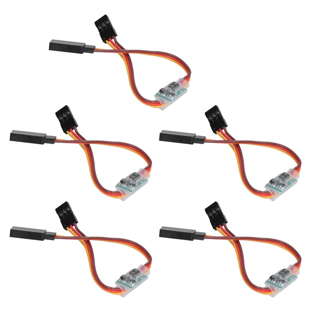 5pcs RC Servo Signal Reverser, 3.6V-24V 5A Universal RC Steering Servo Reverser Rotation Inverter for Aircraft Airplane Steering Gear