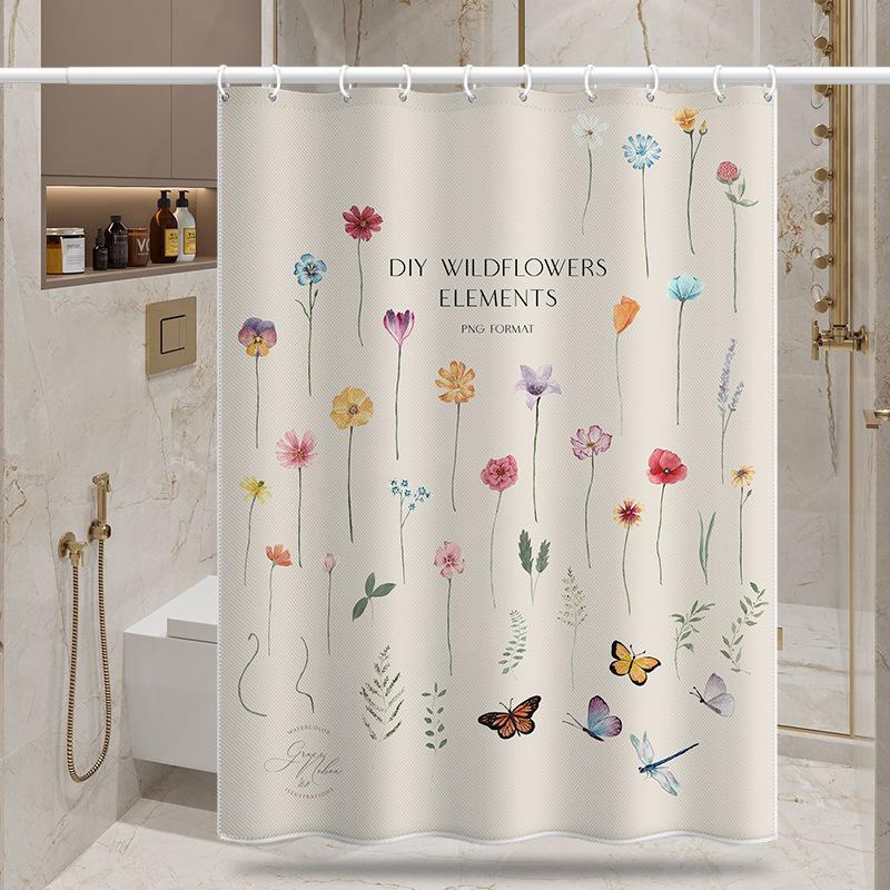 

Потовщена водонепроникна завіса для ванної кімнати Завіса для душу, що захищає від цвілі Завіса для душу Завіса для душу Завіса для душу Завіса для ванної кімнати Без перфорації 120x180