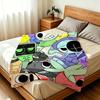 Anine Game D-Dandys World Throw 240G Flannel Blanket Lightweight Soft Skin-Friendly Summer Thin Throw Blanket