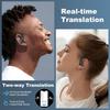 Language Translation Earbuds, 3-in-1 AI Real Time Translator Earbuds,Compatible with iOS & Android, Ideal for Travel, Work & Study-Black