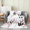 Dog Side My Side Throw Blanket Funny Pet Lover Design for Living Room Decor Gift for DogOwner Gift for Her 70x100