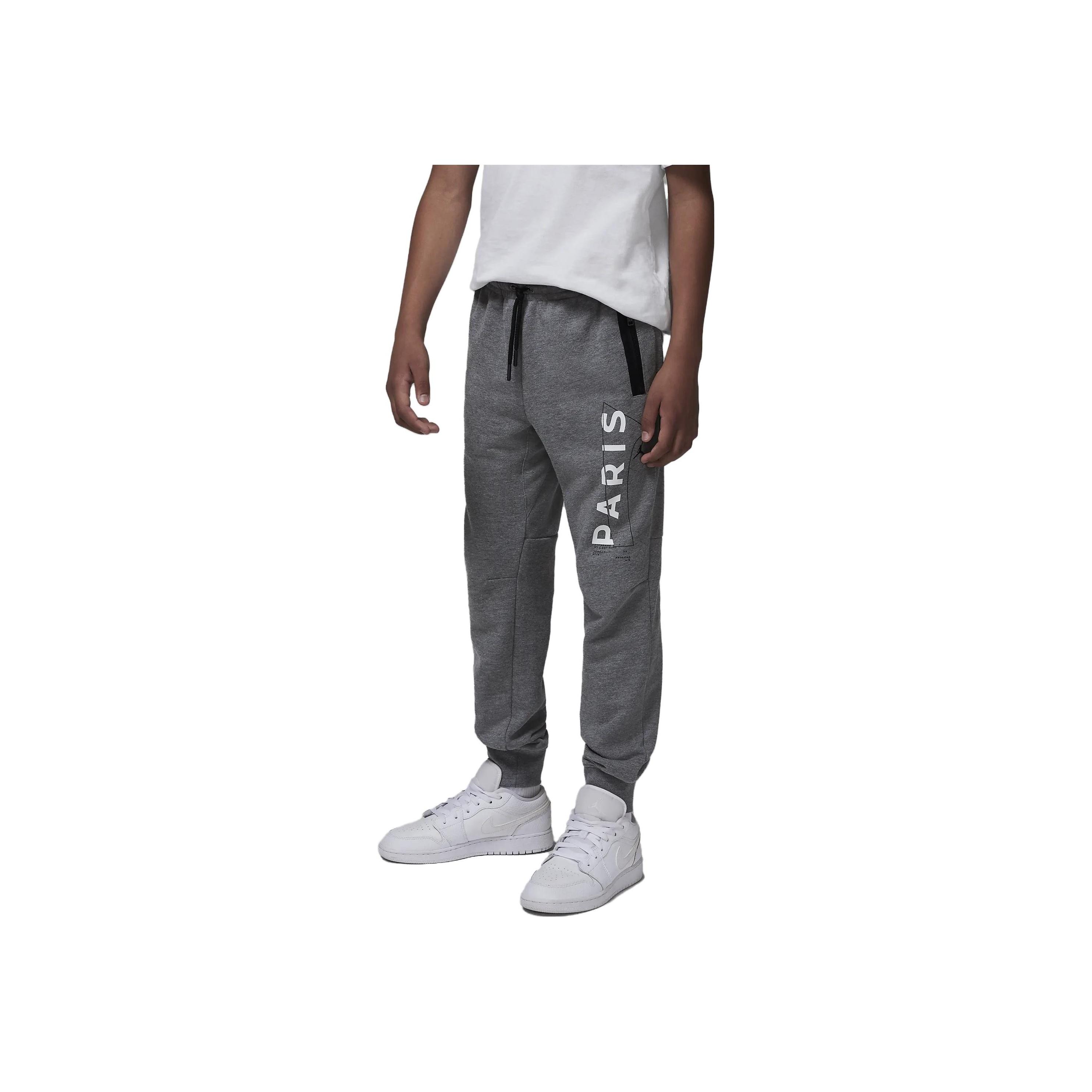 

Вязаные спортивные штаны с буквенным принтом Jordan, детские штаны, серые FB1662-091 M