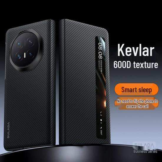Honor Magic V6 Flip Case: Magnetic, Shockproof, Fiber Texture Business Protective Cover Honor Magic V5 синий