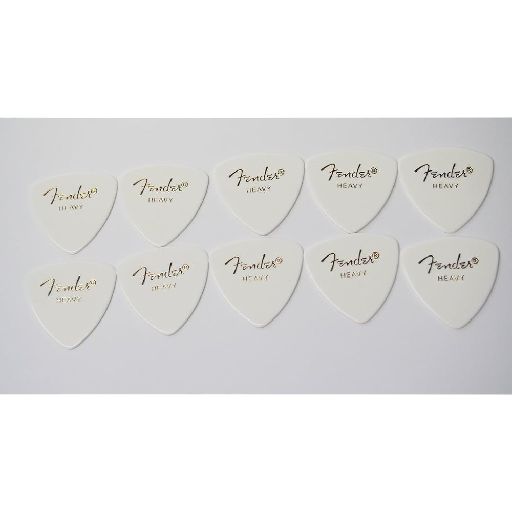 Fender picks x 10 cards triangle HEAVY-WHT