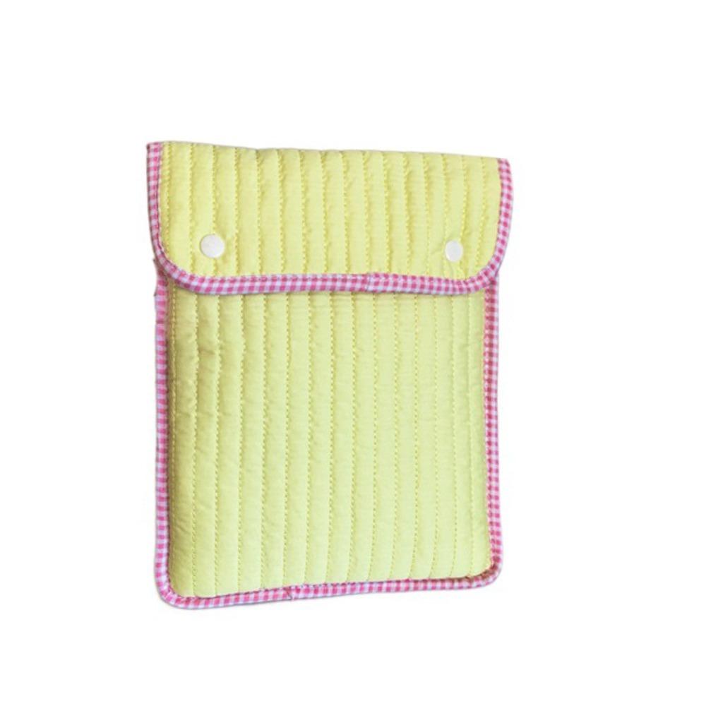 

Handbag Computer Storage Bag Simple Solid Business Briefcase Bag Portable Laptop Clutch Bag Travel 11 inch жёлтый