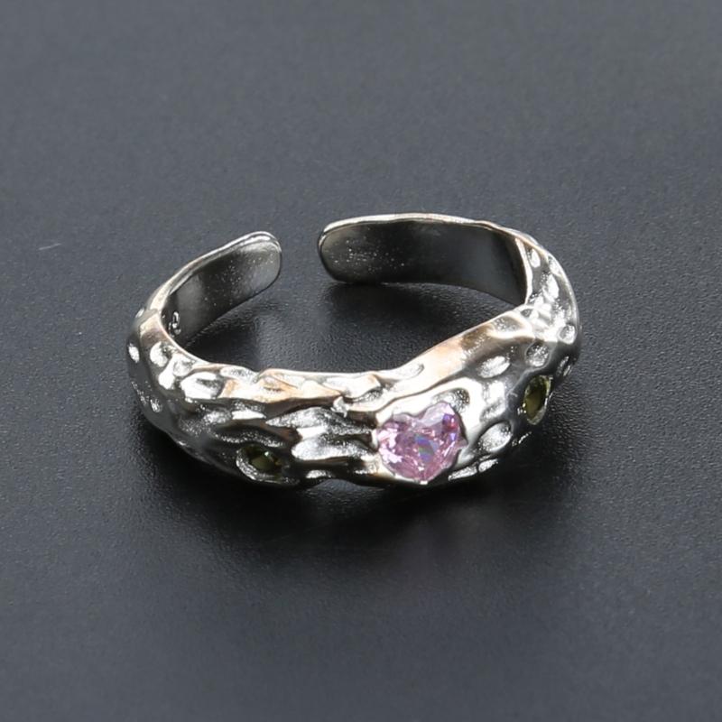 Adjustable Rings Zircon Rings Engagement Rings Y2K Rings Aesthetic Jewelry Alloy Material Great Gift for Women Gifts