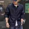 Glanlu Men's Long Sleeve Denim Workwear Shirt Jacket - New Autumn Trend