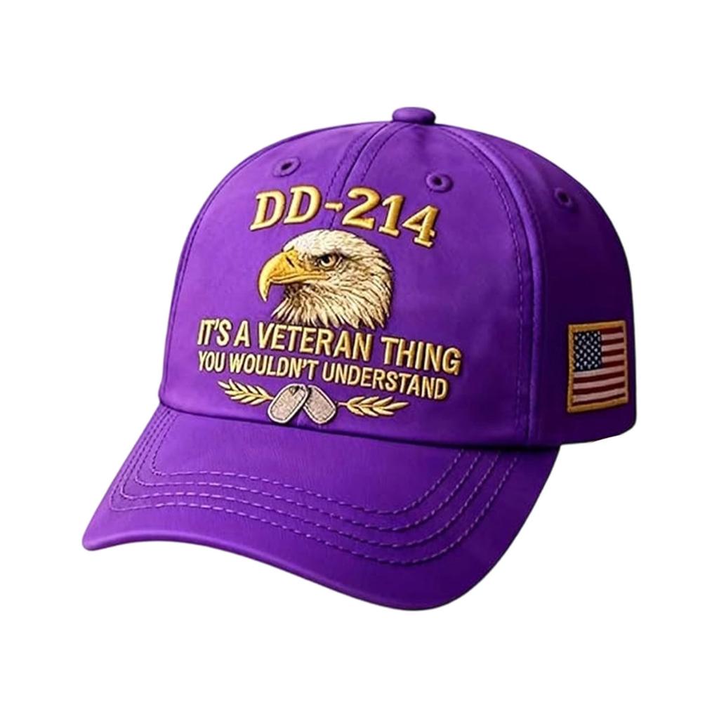 Cross-Border Washed Cotton Printed Hat Men'S 250Th Anniversary Eagle Commemorative Hat Amazon Dd-214 Flag Baseball Cap
