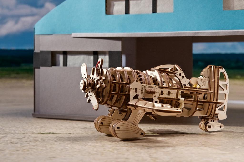UGEARS | Mad Hornet Airplane | Mechanical Wooden Model