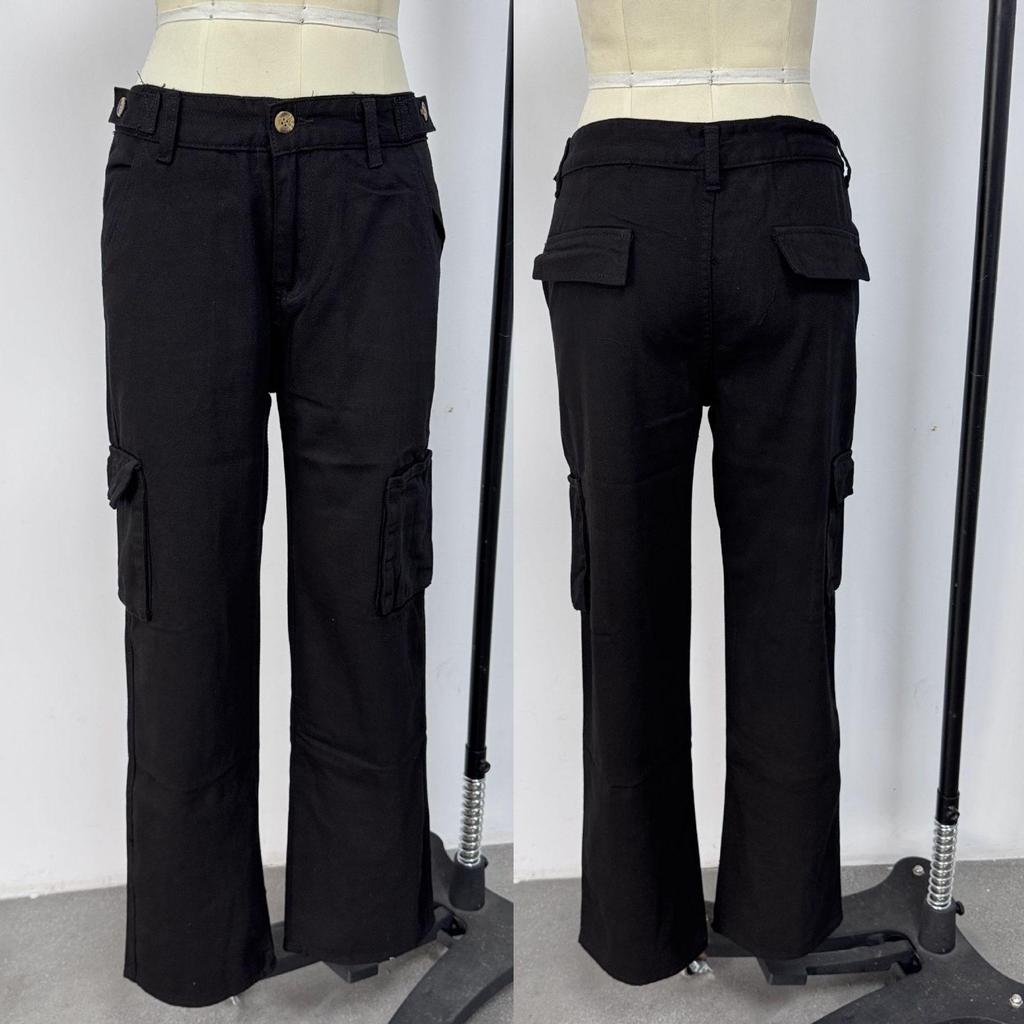 Women's Multi-pocket Workwear Denim Jeans - European and American Style