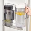 Flip Cover Refrigerator Water Pitcher Transparent Cold Brew Teapot Cold Water Kettle  Fruit Juice