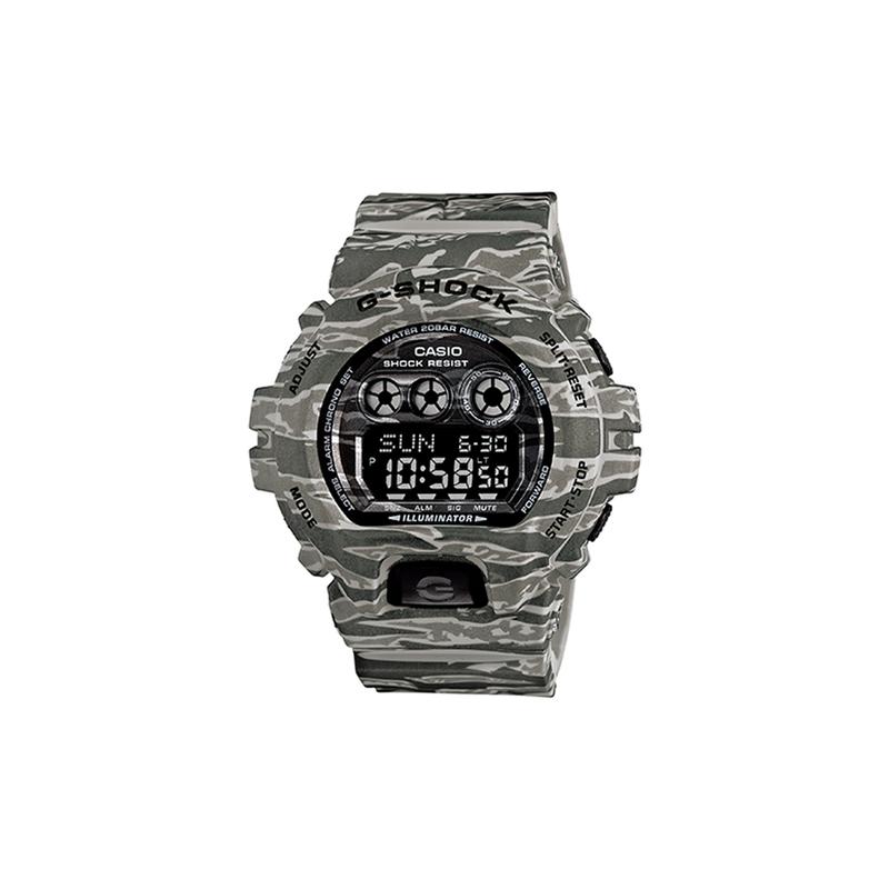 

Casio G-SHOCK G-SHOCK YOUTH series Fashion trend classic Tiger pattern camouflage design Sports waterproof and shockproof Quartz movement GD-X6900CM-8 серый