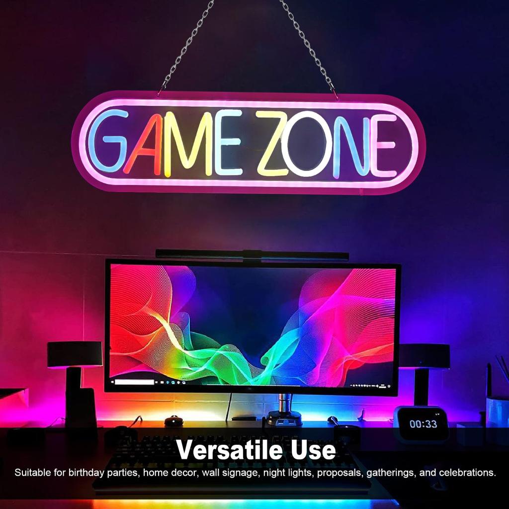 Gaming LED Neon Light Wall Decor Game Room Atmosphere Lamp Teen Boys Room Decoration